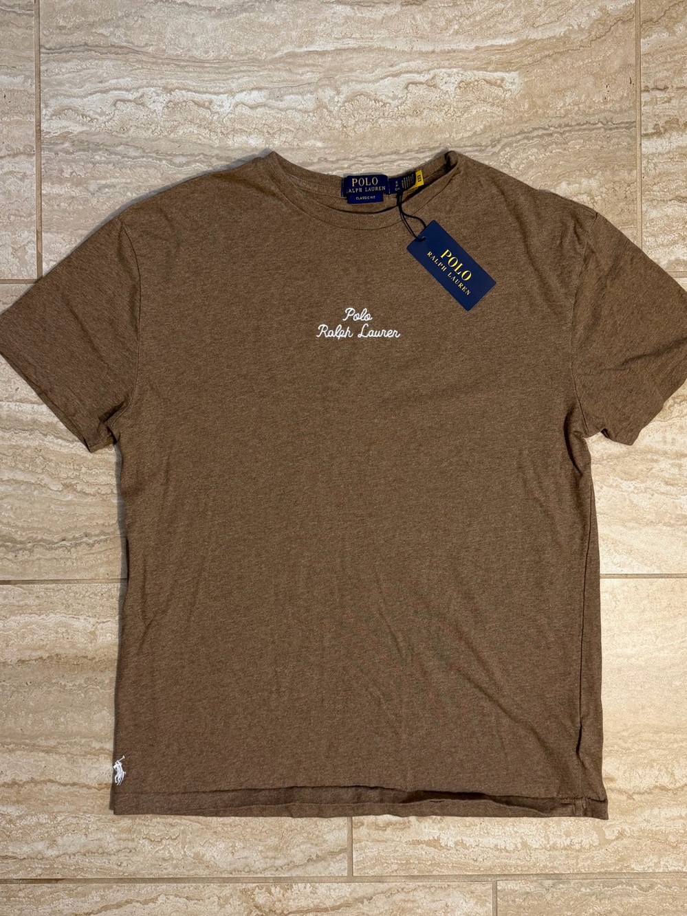 Ralph Lauren Brown Short-Sleeve Logo Tee
